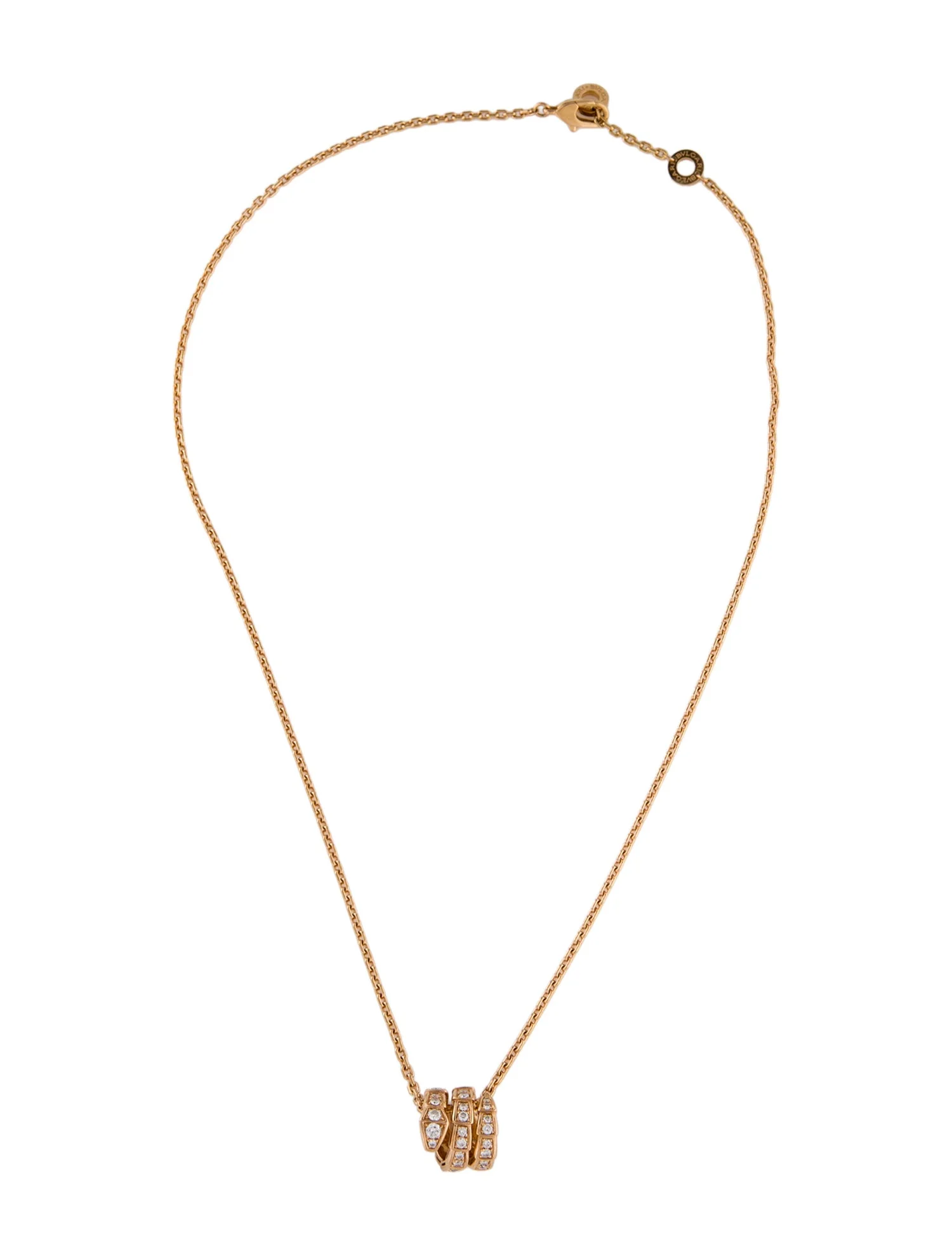 18K Diamond Serpenti Viper Necklace