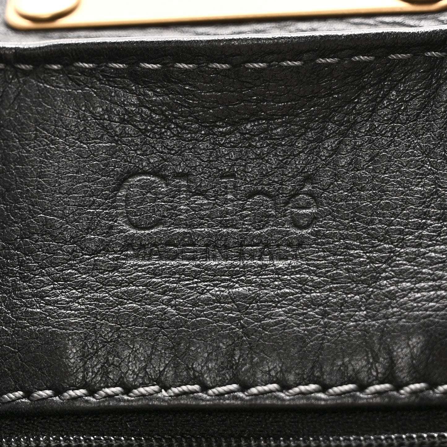 Calfskin Medium Paddington Satchel Black